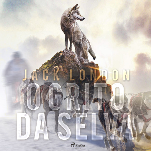 Portada del audiolibro «O grito da selva», de Jack London