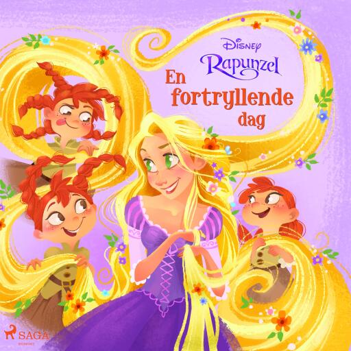 Portada del audiolibro «Rapunzel – En fortryllende dag», de Disney