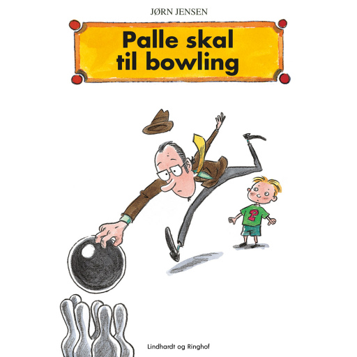 Portada del audiolibro «Palle skal til bowling», de Jørn Jensen