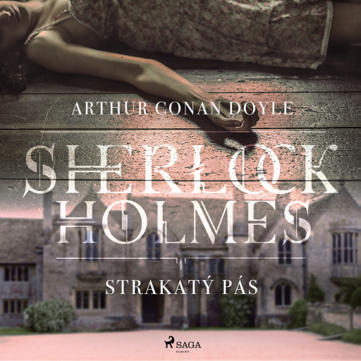 Portada del audiolibro «Strakatý pás», de Arthur Conan Doyle