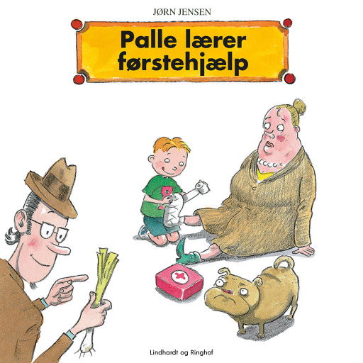 Portada del audiolibro «Palle lærer førstehjælp», de Jørn Jensen