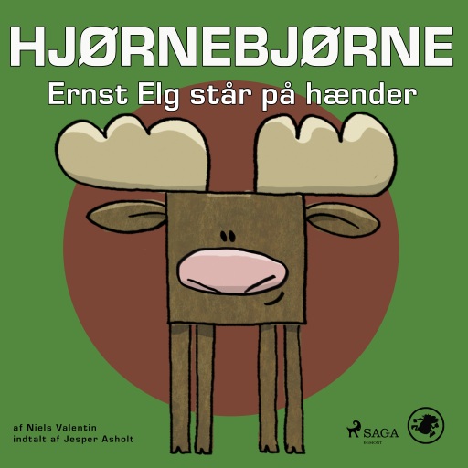 Portada del audiolibro «Hjørnebjørne 65 – Ernst Elg står på hænder», de Niels Valentin
