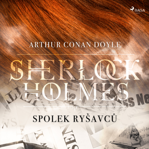 Portada del audiolibro «Spolek ryšavců», de Arthur Conan Doyle
