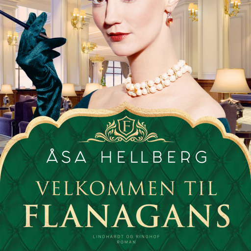 Portada del audiolibro «Velkommen til Flanagans», de Åsa Hellberg