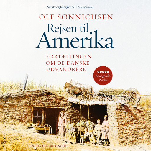 Portada del audiolibro «Rejsen til Amerika», de Ole Sønnichsen