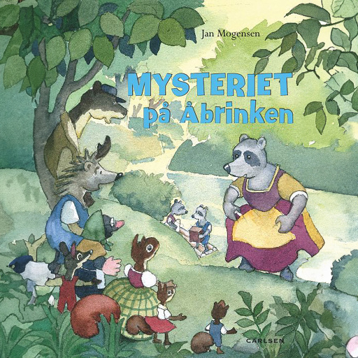 Portada del audiolibro «Mysteriet på Åbrinken», de Jan Mogensen