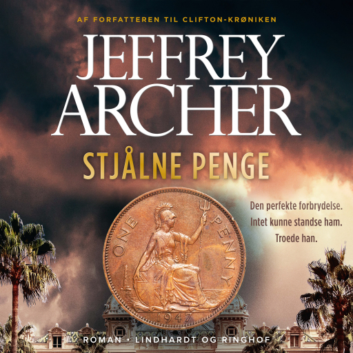 Portada del audiolibro «Stjålne penge», de Jeffrey Archer
