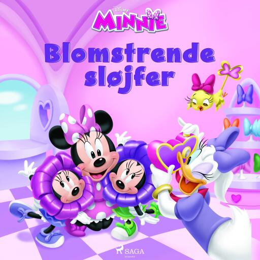 Portada del audiolibro «Minnie Mouse – Blomstrende sløjfer», de Disney