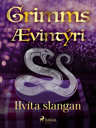 Portada del libro «Hvíta slangan», de Grimmsbræður