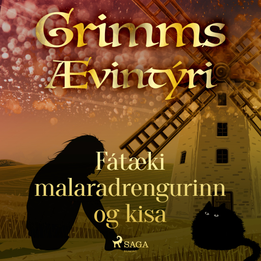 Portada del audiolibro «Fátæki malaradrengurinn og kisa», de Grimmsbræður