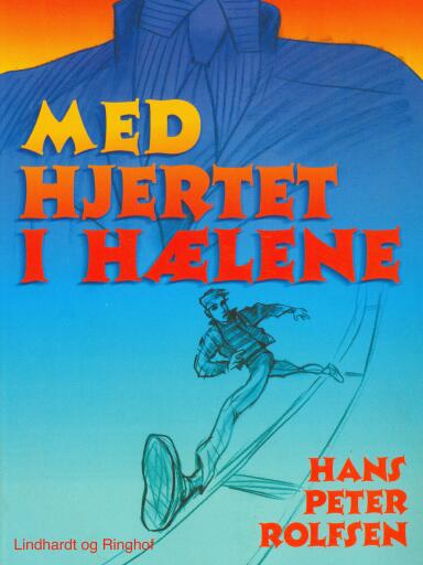 Portada del libro «Med hjertet i hælene», de Hans Peter Rolfsen