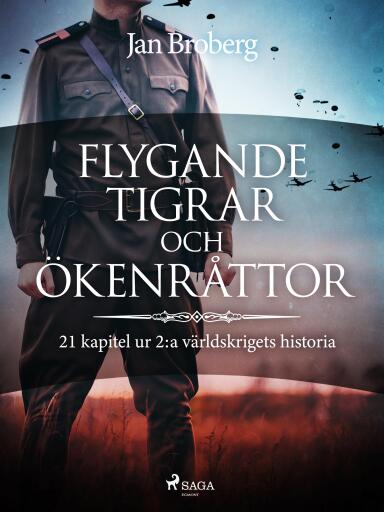 Portada del libro «Flygande tigrar och ökenråttor : 21 kapitel ur 2:a världskrigets historia», de Jan Broberg