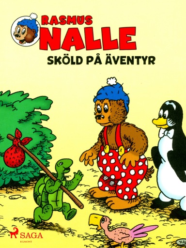 Portada del libro «Rasmus Nalle – Sköld på äventyr», de Carla Hansen