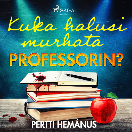 Portada del audiolibro «Kuka halusi murhata professorin?», de Pertti Hemánus