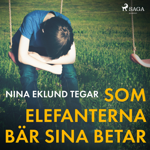 Portada del audiolibro «Som elefanterna bär sina betar», de Nina Tegar