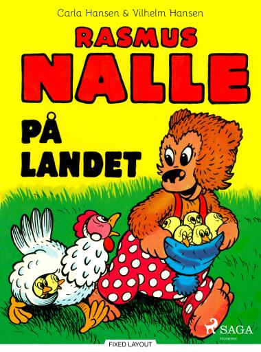 Portada del libro «Rasmus Nalle på landet», de Carla Hansen, Vilhelm Hansen