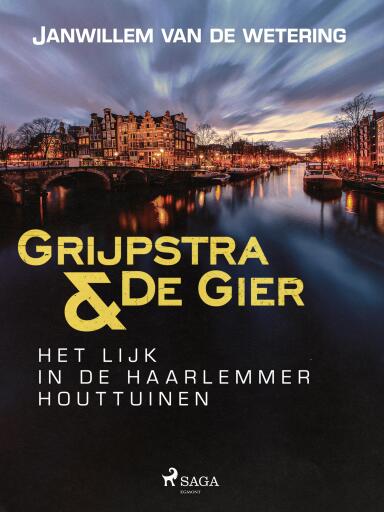 Portada del libro «Het lijk in de Haarlemmer Houttuinen», de Janwillem van de Wetering
