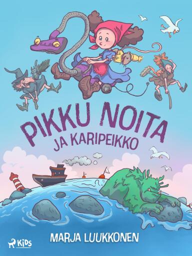 Portada del libro «Pikku Noita ja Karipeikko», de Marja Luukkonen