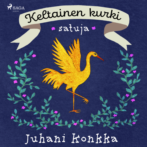 Portada del audiolibro «Keltainen kurki – satuja», de Juhani Konkka
