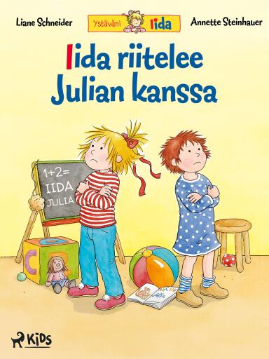 Portada del libro «Iida riitelee Julian kanssa», de Liane Schneider