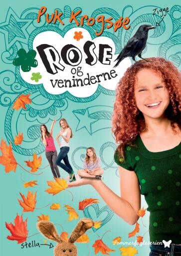 Portada del libro «Rose og veninderne», de Puk Krogsøe