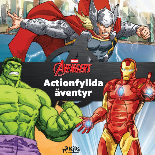 Portada del audiolibro «Marvel Avengers – Actionfyllda äventyr», de Marvel