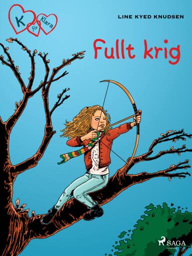 Portada del libro «K för Klara 6 - Fullt krig», de Line Kyed Knudsen