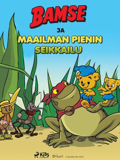 Portada del libro «Bamse ja maailman pienin seikkailu», de Charlotta Borelius