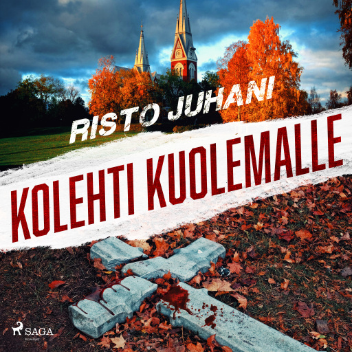 Portada del audiolibro «Kolehti kuolemalle», de Risto Juhani