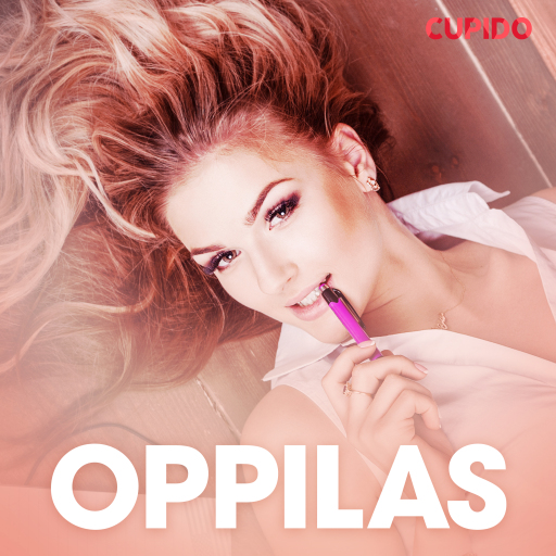 Portada del audiolibro «Oppilas - eroottinen novelli», de Cupido
