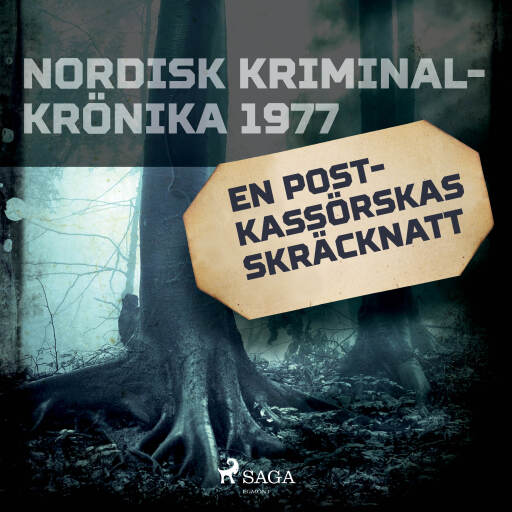 Portada del audiolibro «En postkassörskas skräcknatt», de Diverse
