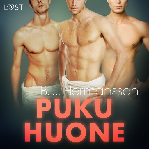 Portada del audiolibro «Pukuhuone - eroottinen novelli», de B. J. Hermansson