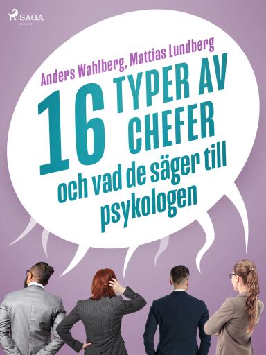 Portada del libro «16 typer av chefer - och vad de säger till psykologen», de Mattias Lundberg, Anders Wahlberg