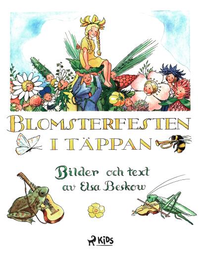 Portada del libro «Blomsterfesten i täppan», de Elsa Beskow