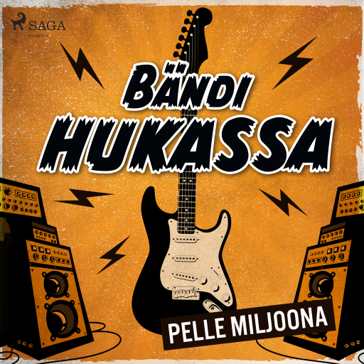 Portada del audiolibro «Bändi hukassa», de Pelle Miljoona