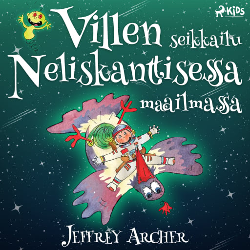 Portada del audiolibro «Villen seikkailu Neliskanttisessa maailmassa», de Jeffrey Archer