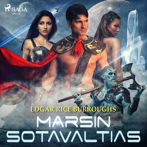 Portada del audiolibro «Marsin sotavaltias», de Edgar Rice Burroughs