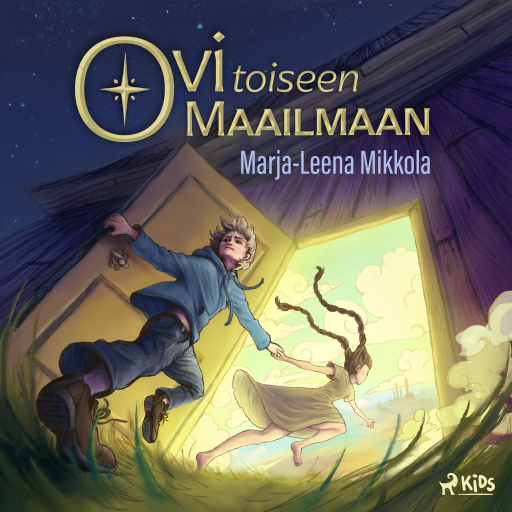 Portada del audiolibro «Ovi toiseen maailmaan», de Marja-Leena Mikkola