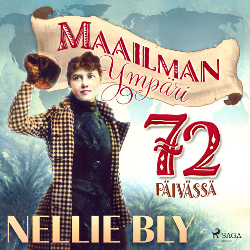 Portada del audiolibro «Maailman ympäri 72 päivässä», de Nellie Bly