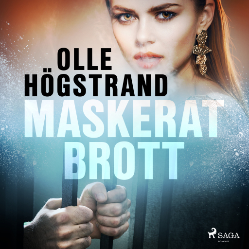 Portada del audiolibro «Maskerat brott», de Olle Högstrand