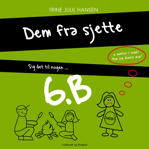 Portada del audiolibro «Sig det til nogen ...», de Trine Juul Hansen