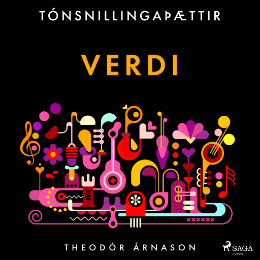 Portada del audiolibro «Tónsnillingaþættir: Verdi», de Theódór Árnason