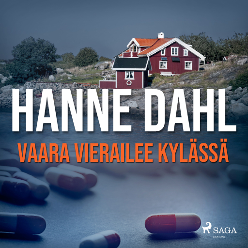 Portada del audiolibro «Vaara vierailee kylässä», de Hanne Dahl