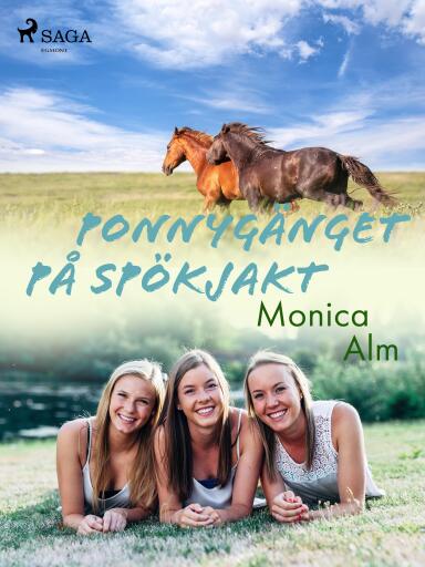 Portada del libro «Ponnygänget på spökjakt», de Monica Alm