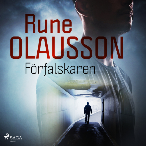 Portada del audiolibro «Förfalskaren», de Rune Olausson