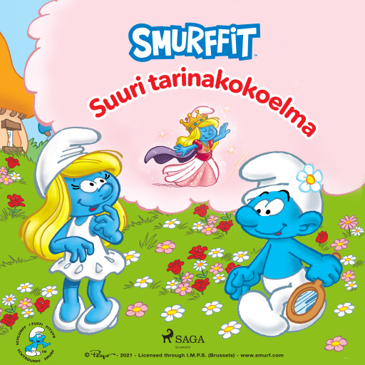 Portada del audiolibro «Smurffit - suuri tarinakokoelma», de Peyo