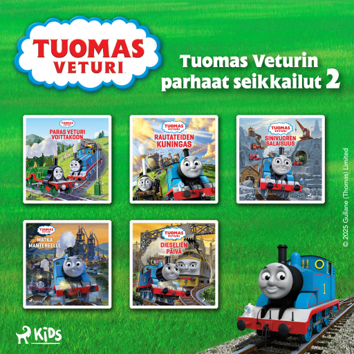 Portada del audiolibro «Tuomas Veturin parhaat seikkailut 2», de Mattel