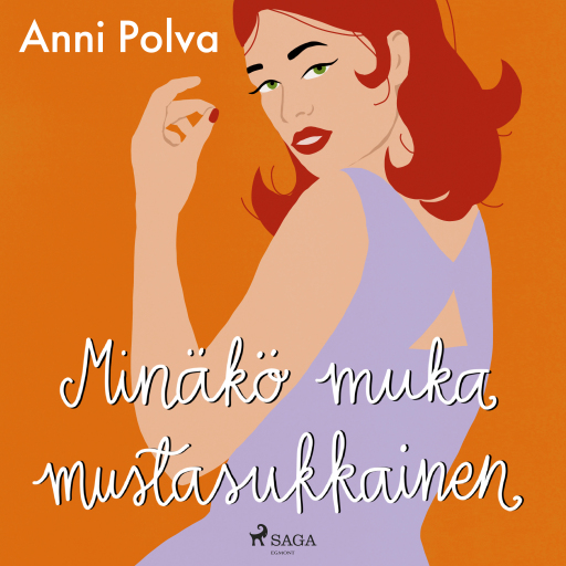 Portada del audiolibro «Minäkö muka mustasukkainen», de Anni Polva