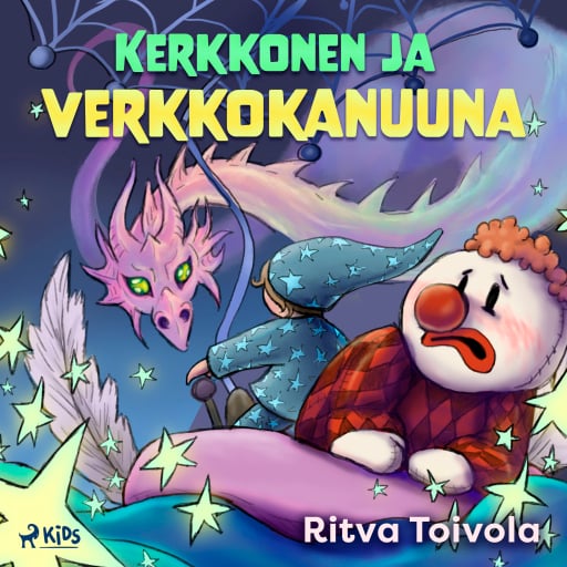 Portada del audiolibro «Kerkkonen ja verkkokanuuna», de Ritva Toivola