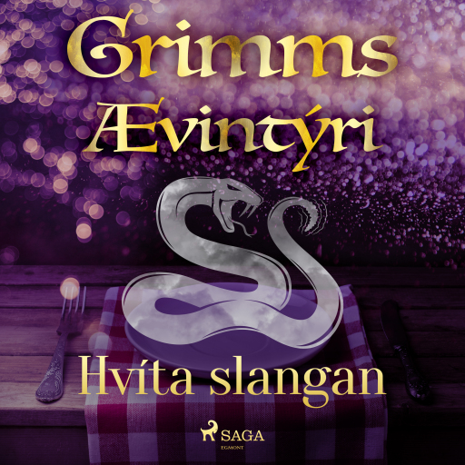Portada del audiolibro «Hvíta slangan», de Grimmsbræður
